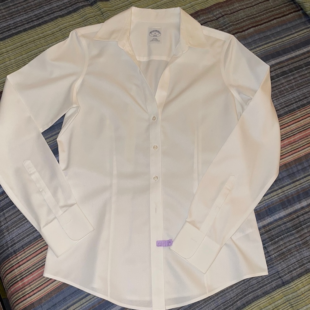 Brooks Brothers Crisp White Button Down Shirt